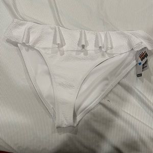 White bikini bottoms